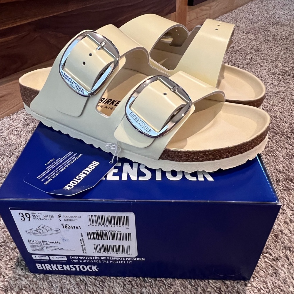 Birkenstock Arizona Big Buckle High Shine Butter